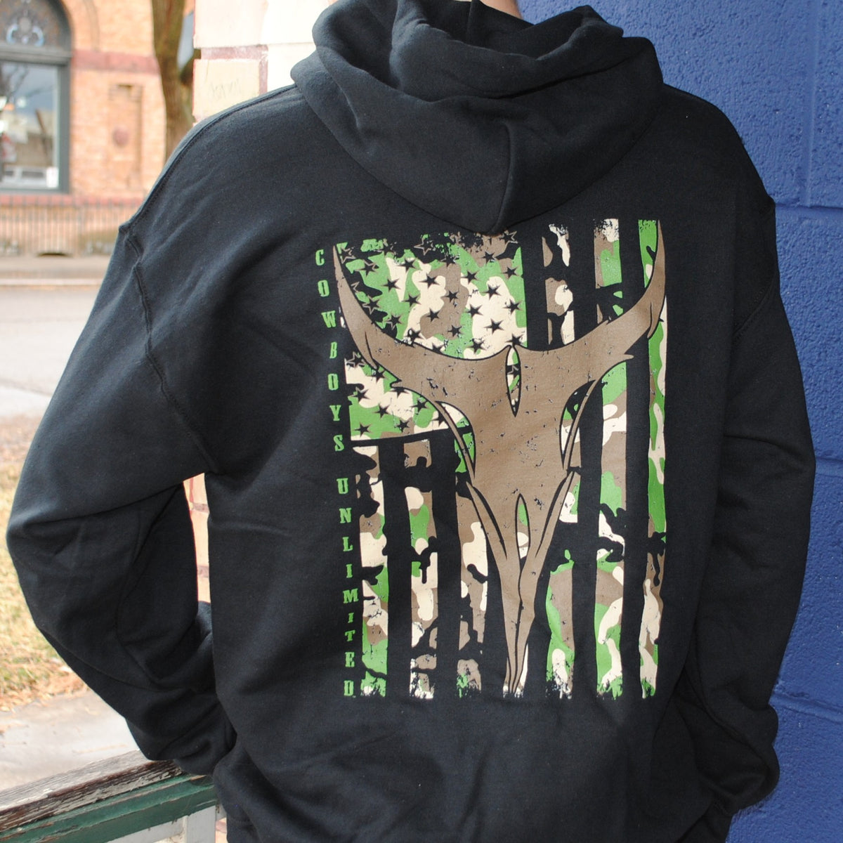 Longhorn Camo - Youth Hoodie