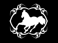 Tribal RH Horse Decal