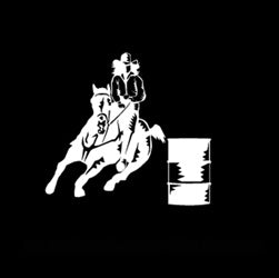 Barrell Racer Decal Barrel Racer 4 Decal – Country Barn USA