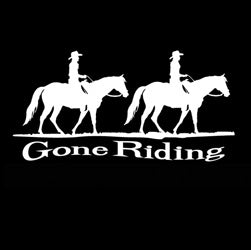 Gone Riding Two Quarter Decal