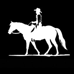 Cowboy Quarter Horse Decal