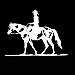 Cowboy Paint Horse Decal