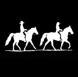 Gone Riding Two Gated Decal