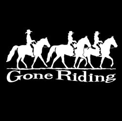 Gone Riding Three Gaited Decal