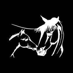 Touching Noses Horse Decal