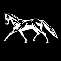 Extended Trot Horse Decal