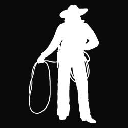 Lasso Cowboy Decal