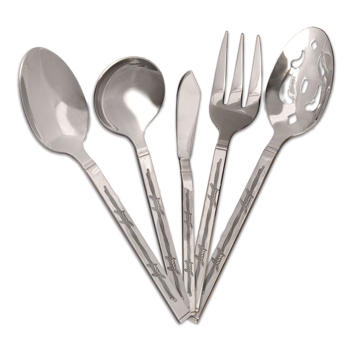 5 Piece Flatware Hostess Set - 3 Designs Abailable