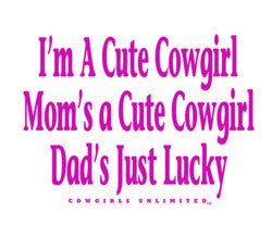 Dads Lucky Cowgirl - Toddler / Kids