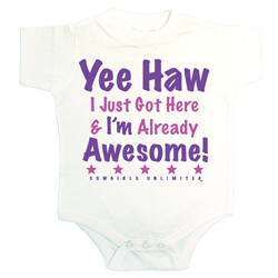 Yee Haw Cowgirl - Baby Creeper