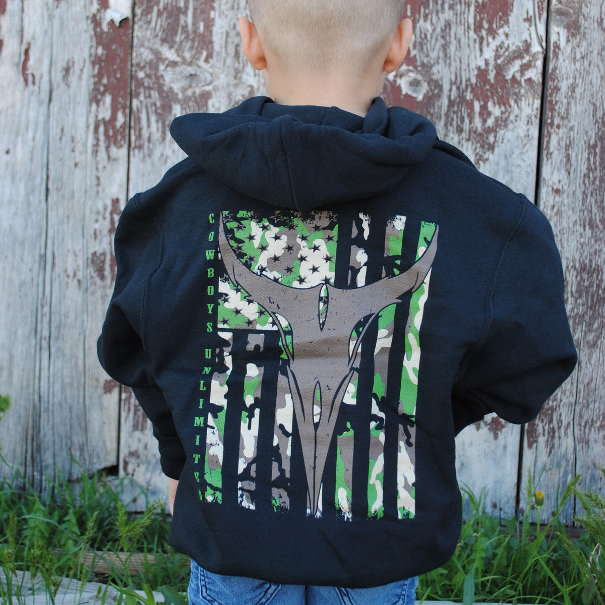 Longhorn Camo - Youth Hoodie